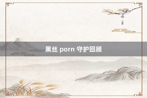 黑丝 porn 守护回顾