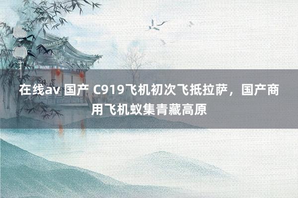 在线av 国产 C919飞机初次飞抵拉萨，国产商用飞机蚁集青藏高原