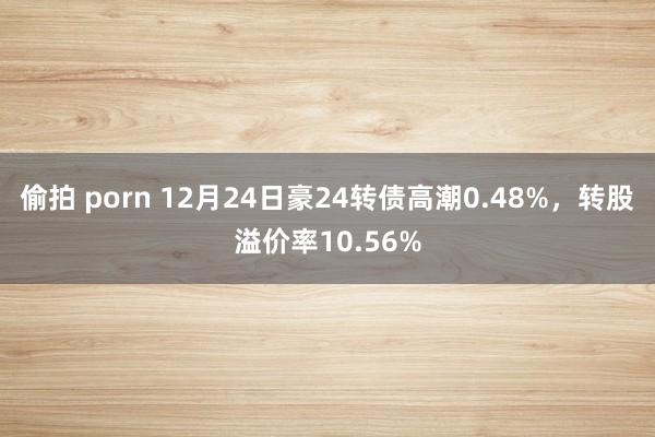 偷拍 porn 12月24日豪24转债高潮0.48%，转股溢价率10.56%
