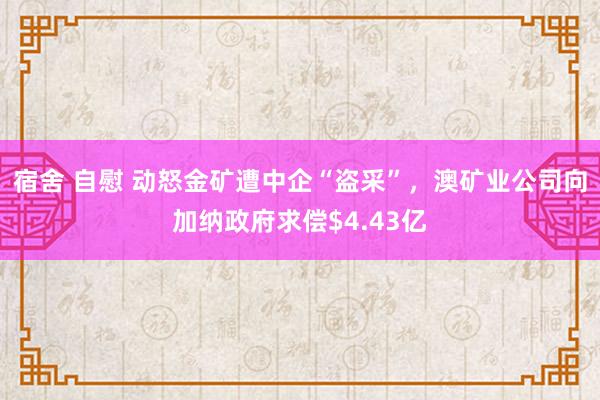宿舍 自慰 动怒金矿遭中企“盗采”，澳矿业公司向加纳政府求偿$4.43亿