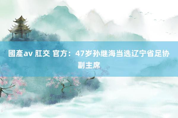 國產av 肛交 官方：47岁孙继海当选辽宁省足协副主席