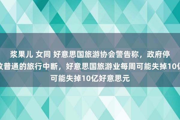浆果儿 女同 好意思国旅游协会警告称，政府停摆可能导致普通的旅行中断，好意思国旅游业每周可能失掉10亿好意思元