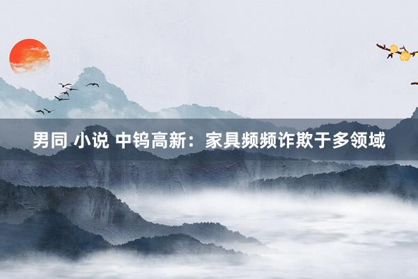 男同 小说 中钨高新：家具频频诈欺于多领域