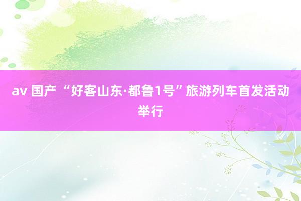 av 国产 “好客山东·都鲁1号”旅游列车首发活动举行