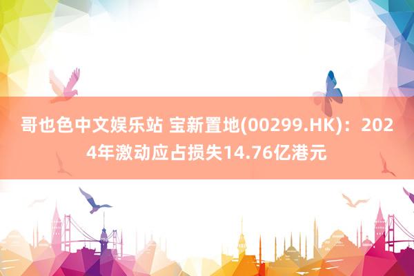 哥也色中文娱乐站 宝新置地(00299.HK)：2024年激动应占损失14.76亿港元