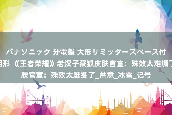 パナソニック 分電盤 大形リミッタースペース付 露出・半埋込両用形 《王者荣耀》老汉子藏狐皮肤官宣：殊效太难绷了_蓄意_冰雪_记号