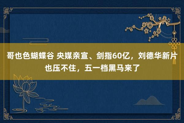 哥也色蝴蝶谷 央媒亲宣、剑指60亿，刘德华新片也压不住，五一档黑马来了