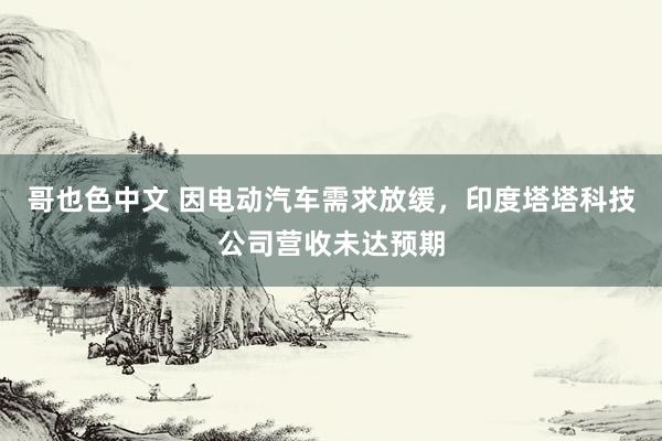 哥也色中文 因电动汽车需求放缓，印度塔塔科技公司营收未达预期